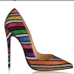 Christian Louboutin So Kate Glitter Pumps